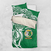 Personalised Liahona - Saineha High School Bedding Set Tongan Ngatu Pattern - Polynesian Pride