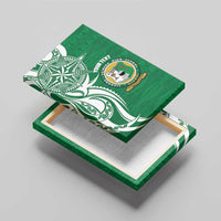 Personalised Liahona - Saineha High School Canvas Wall Art Tongan Ngatu Pattern - Polynesian Pride