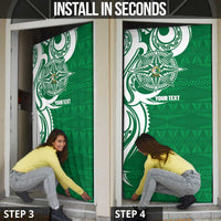 Personalised Liahona - Saineha High School Door Cover Tongan Ngatu Pattern - Polynesian Pride