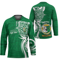 Personalised Liahona - Saineha High School Hockey Jersey Tongan Ngatu Pattern - Polynesian Pride