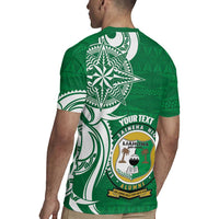 Personalised Liahona - Saineha High School Rugby Jersey Tongan Ngatu Pattern - Polynesian Pride