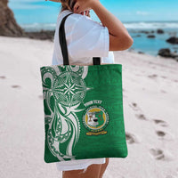 Personalised Liahona - Saineha High School Tote Bag Tongan Ngatu Pattern - Polynesian Pride
