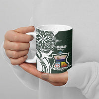 Personalised Tonga Takuilau College Ceramic Mug Est 1975 Tongan Ngatu Pattern - Polynesian Pride