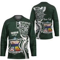 Personalised Tonga Takuilau College Hockey Jersey Est 1975 Tongan Ngatu Pattern - Polynesian Pride