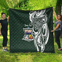 Personalised Tonga Takuilau College Quilt Est 1975 Tongan Ngatu Pattern - Polynesian Pride