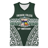 Personalised Tonga Takuilau College Basketball Jersey 50th Anniversary Ngatu Kupesi - Polynesian Pride