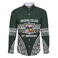 Personalised Tonga Takuilau College Family Matching Summer Maxi Dress and Hawaiian Shirt 50th Anniversary Ngatu Kupesi - Polynesian Pride