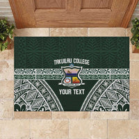 Personalised Tonga Takuilau College Rubber Doormat 50th Anniversary Ngatu Kupesi - Polynesian Pride