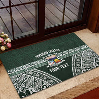 Personalised Tonga Takuilau College Rubber Doormat 50th Anniversary Ngatu Kupesi - Polynesian Pride