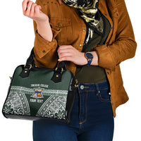 Personalised Tonga Takuilau College Shoulder Handbag 50th Anniversary Ngatu Kupesi - Polynesian Pride