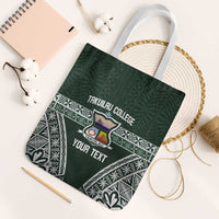 Personalised Tonga Takuilau College Tote Bag 50th Anniversary Ngatu Kupesi - Polynesian Pride