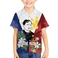 Philippines Rizal Day Family Matching Summer Maxi Dress and Hawaiian Shirt Filipino Sampaguita Grunge Style - Polynesian Pride