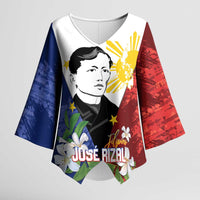 Philippines Rizal Day Kimono Sleeve Blouse Filipino Sampaguita Grunge Style - Polynesian Pride