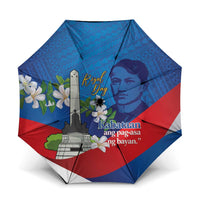 Philippines Rizal Day Umbrella Filipino Motto Stella Polynesian Pattern - Polynesian Pride