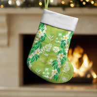Aloha Hawaii Tuberose Lei Christmas Stocking Tropical Vibes Green Color - Polynesian Pride