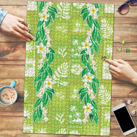 Aloha Hawaii Tuberose Lei Puzzle Tropical Vibes Green Color - Polynesian Pride