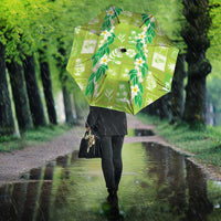 Aloha Hawaii Tuberose Lei Umbrella Tropical Vibes Green Color - Polynesian Pride