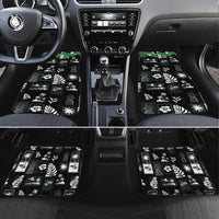 Aloha Hawaii Tuberose Lei Car Mats Tropical Vibes Black Color - Polynesian Pride