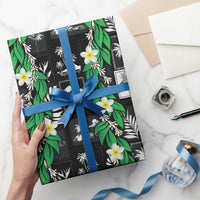 Aloha Hawaii Tuberose Lei Wrapping Paper Tropical Vibes Black Color - Polynesian Pride