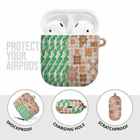 Aloha Hawaii Palaka Tuberose Lei AirPods Case Hawaiian Quilt Seamless Style - Polynesian Pride