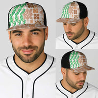 Aloha Hawaii Palaka Tuberose Lei Baseball Net Cap Hawaiian Quilt Seamless Style LT14 - Polynesian Pride