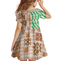 Aloha Hawaii Palaka Tuberose Lei Family Matching Mermaid Dress and Hawaiian Shirt Hawaiian Quilt Seamless Style LT14 - Polynesian Pride