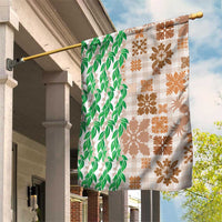 Aloha Hawaii Palaka Tuberose Lei Garden Flag Hawaiian Quilt Seamless Style - Polynesian Pride
