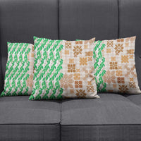 Aloha Hawaii Palaka Tuberose Lei Pillow Cover Hawaiian Quilt Seamless Style - Polynesian Pride