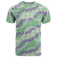 Pastel Green Hawaii Palaka Honohono Pikake T Shirt Hawaiian Orchid Lei Polynesian Pattern LT14 Pastel Green - Polynesian Pride