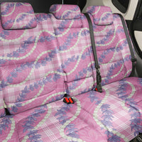 Pink Hawaii Palaka Honohono Pikake Back Car Seat Cover Hawaiian Orchid Lei Polynesian Pattern - Polynesian Pride