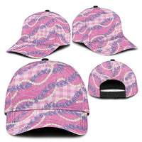 Pink Hawaii Palaka Honohono Pikake Classic Cap Hawaiian Orchid Lei Polynesian Pattern - Polynesian Pride
