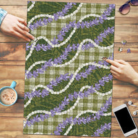 Green Hawaii Palaka Honohono Pikake Puzzle Hawaiian Orchid Lei Polynesian Pattern - Polynesian Pride