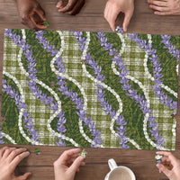 Green Hawaii Palaka Honohono Pikake Puzzle Hawaiian Orchid Lei Polynesian Pattern - Polynesian Pride