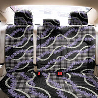 Black Hawaii Palaka Honohono Pikake Back Car Seat Cover Hawaiian Orchid Lei Polynesian Pattern - Polynesian Pride