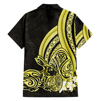 Yellow Polynesia Easter Day Family Matching Puletasi and Hawaiian Shirt Eggs With Bunny Polynesian Pattern LT14 - Polynesian Pride