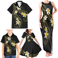 Polynesia Tattoo With Plumeria Family Matching Tank Maxi Dress and Hawaiian Shirt Elegant Vibes LT14 - Polynesian Pride