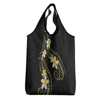 Polynesia Tattoo With Plumeria Grocery Bag Elegant Vibes