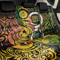 Vanuatu 1980 Back Car Seat Cover Ni-Van Tamtam Sand Drawing Pattern