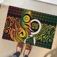 Vanuatu 1980 Rubber Doormat Ni-Van Tamtam Sand Drawing Pattern