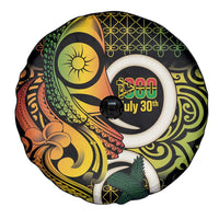 Vanuatu 1980 Spare Tire Cover Ni-Van Tamtam Sand Drawing Pattern