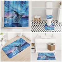 New Zealand Matariki Humpback Whale Bathroom Set Paikea Maori New Year Blue Galaxy LT14 - Polynesian Pride