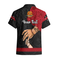 Personalised Father Day Papua New Guinea Hawaiian Shirt PNG I Love You Dad Black Version LT14 - Polynesian Pride