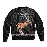 Polynesian Pride Father Day New Zealand Bomber Jacket Aotearoa Maori Fern I Love You Dad LT14 - Polynesian Pride