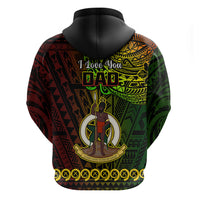 Polynesian Pride Father Day Vanuatu Hoodie I Love You Dad Reggae Version LT14 - Polynesian Pride
