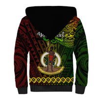 Personalised Father Day Vanuatu Sherpa Hoodie I Love You Dad Reggae Version LT14 - Polynesian Pride