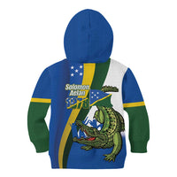 Solomon Islands Independence Day Kid Hoodie Happy 7 July Crocodile Flag Style
