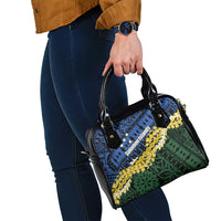 Halo Olaketa Solomon Islands Tapa Pattern Shoulder Handbag