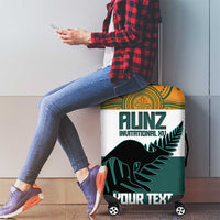 AUNZ Rugby Custom Luggage Cover Australia Kangaroo New Zealand Silver Fern - Polynesian Pride
