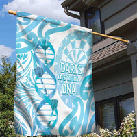 New Zealand Darts Garden Flag Aotearoa Maori Its In My DNA White - Polynesian Pride