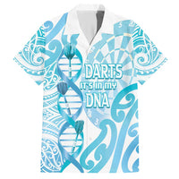 Personalised New Zealand Darts Hawaiian Shirt Aotearoa Maori Its In My DNA White - Polynesian Pride